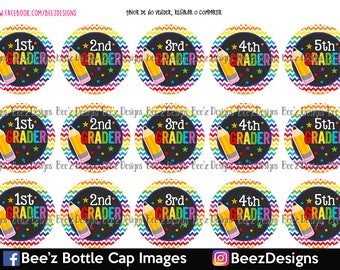 Graders- INSTANT DOWNLOAD- 1 Inch Bottle Cap Images