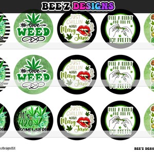It's 420 Somewhere INSTANT DOWNLOAD 1 Inch Bottle Cap Images