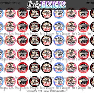 12mm Strange Kids Cabochon Images INSTANT DOWNLOAD