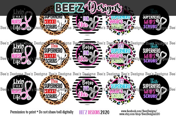 Hocus Black INSTANT DOWNLOAD 1 Inch Bottle Cap Images