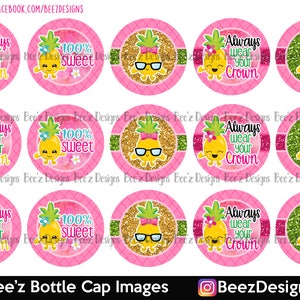 Always wear your crown- INSTANT DOWNLOAD- 1 inch Bottle Cap Images