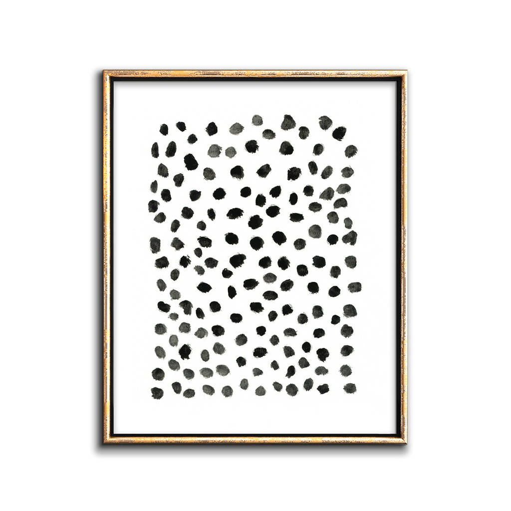 Dot Painting Printable Art Black and White Modern Minimalist Etsy