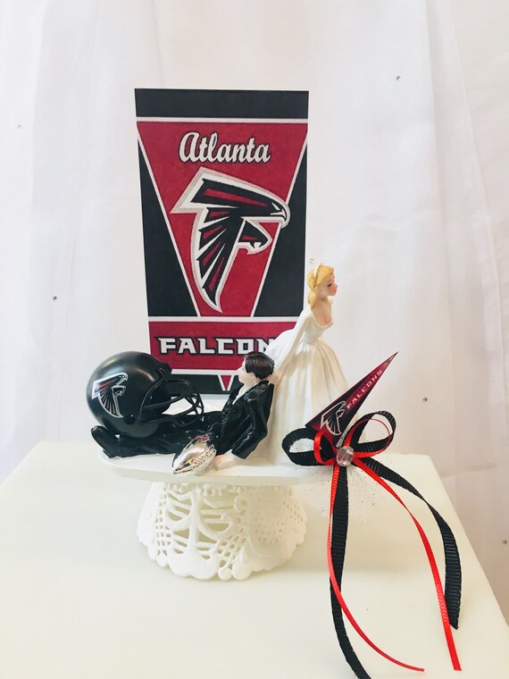 Falcons Inspired Wedding Cake Topper Funny Cake Topper Etsy