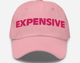 Expensive embroidered hat | shopping baseball cap | feminist gift
