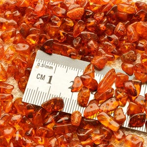 Baltic Amber Beads Polished Chip style beads 4-7 mm 5-20 grams Cognac