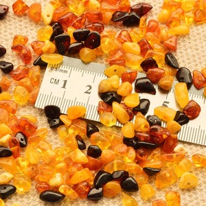 Baltic Amber Beads Polished Chip style beads 4-7 mm 5-20 grams Yolk, Lemon, cherry, Cognac