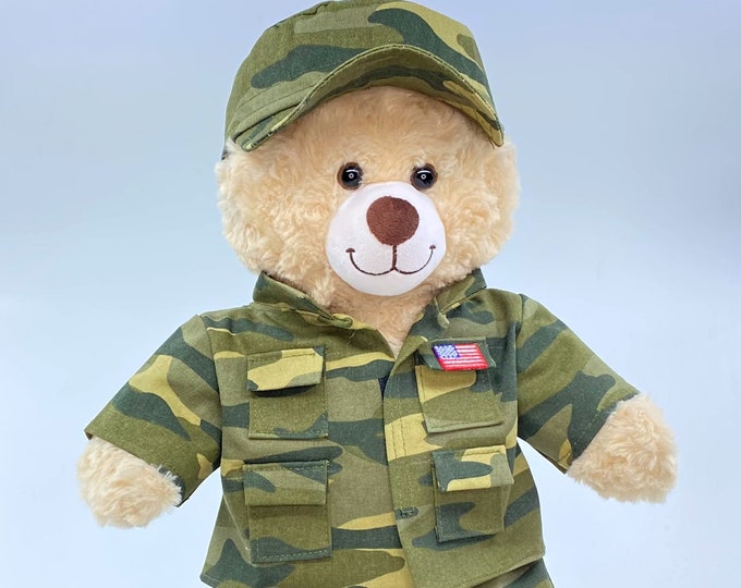 Teddy Bear Army Uniform Camouflage Fatigues - Etsy