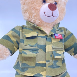 Teddy Bear Army Uniform, Camouflage Fatigues - Etsy
