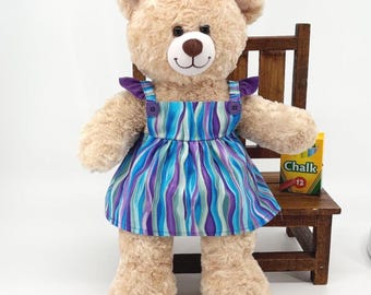 Teddy Bear Sun Dress, Plushie Play Pinafore