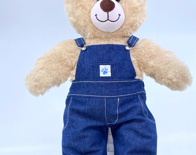Teddy Bear Overalls, Bear Paw Print - Etsy