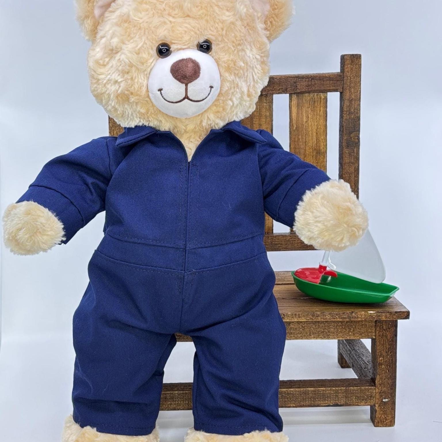 Teddy Bear Jumpsuit, Navy Blue One Piece Suit - Etsy