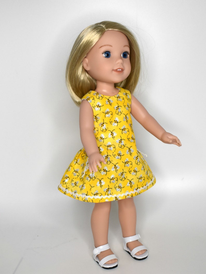 Wellie Wishers Doll Clothes Bumblebee Dress