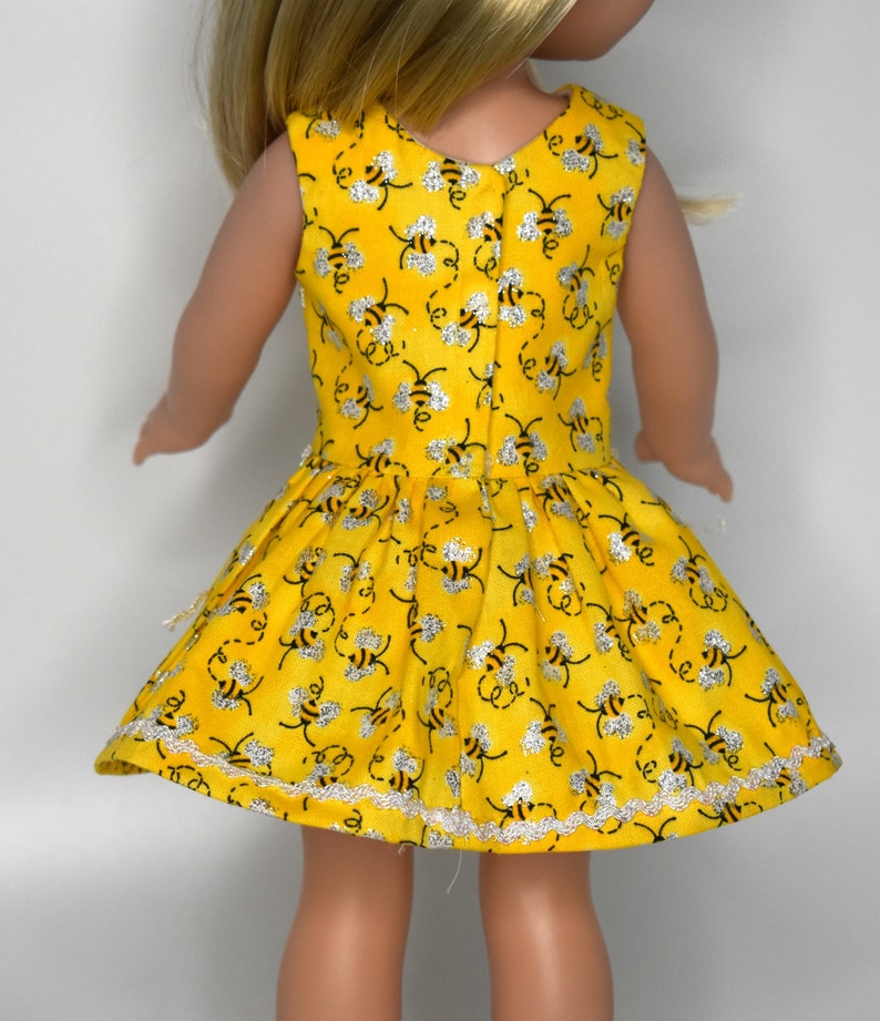 Wellie Wishers Doll Clothes Bumblebee Dress