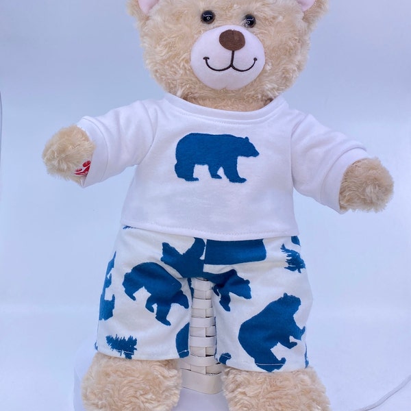 Teddy Bear Pajamas, Blue Bear PJ's