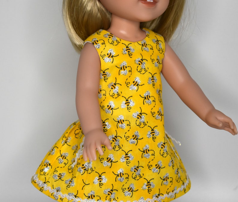 Wellie Wishers Doll Clothes Bumblebee Dress