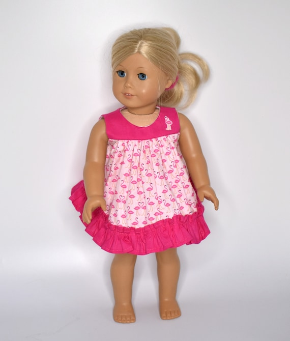 Flamingo//Lime Green Pajamas for 18/" Doll Clothes American Girl