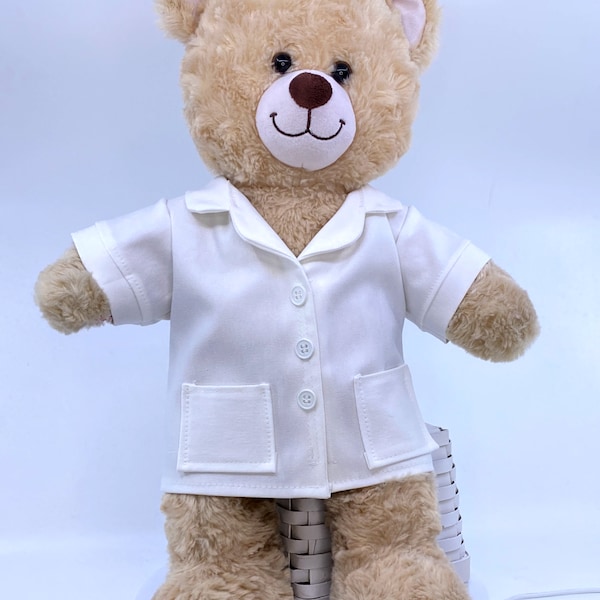 Teddy Bear Lab Coat, Personalized Name Badge