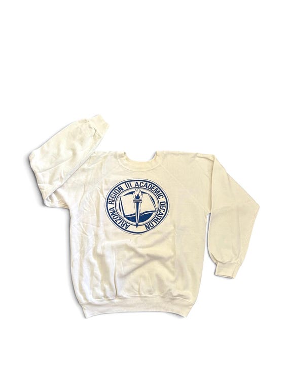 Vintage Crew 1980’s Arizona Academic Decathlon | Size: Medium | Hanes | Made in USA