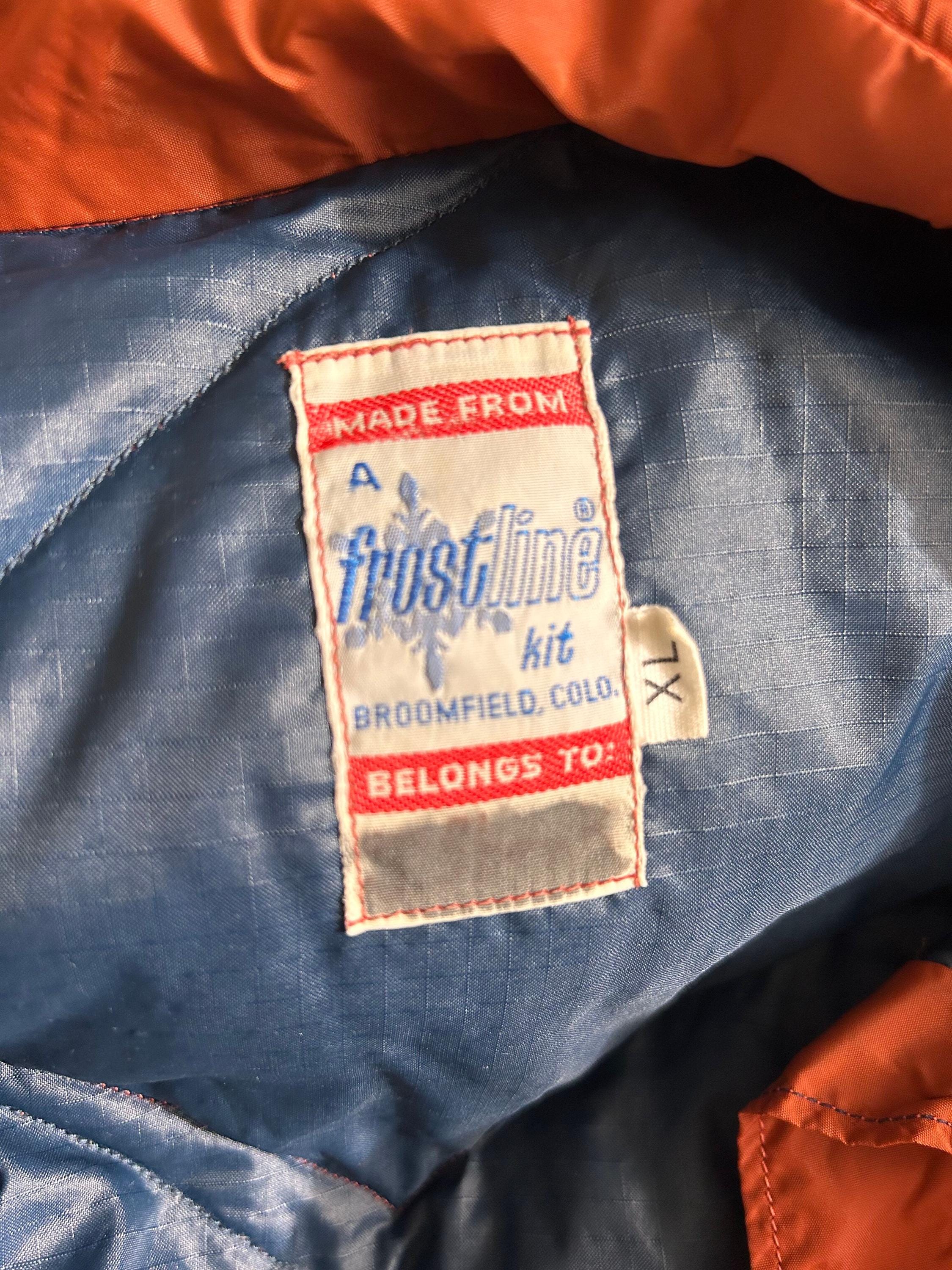 Vintage Frostline Kit Goose Down Coat Parka Jacket Blue 60