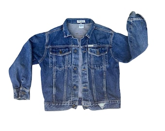 Vintage Guess Jean Jacket 80s Mens L - Etsy