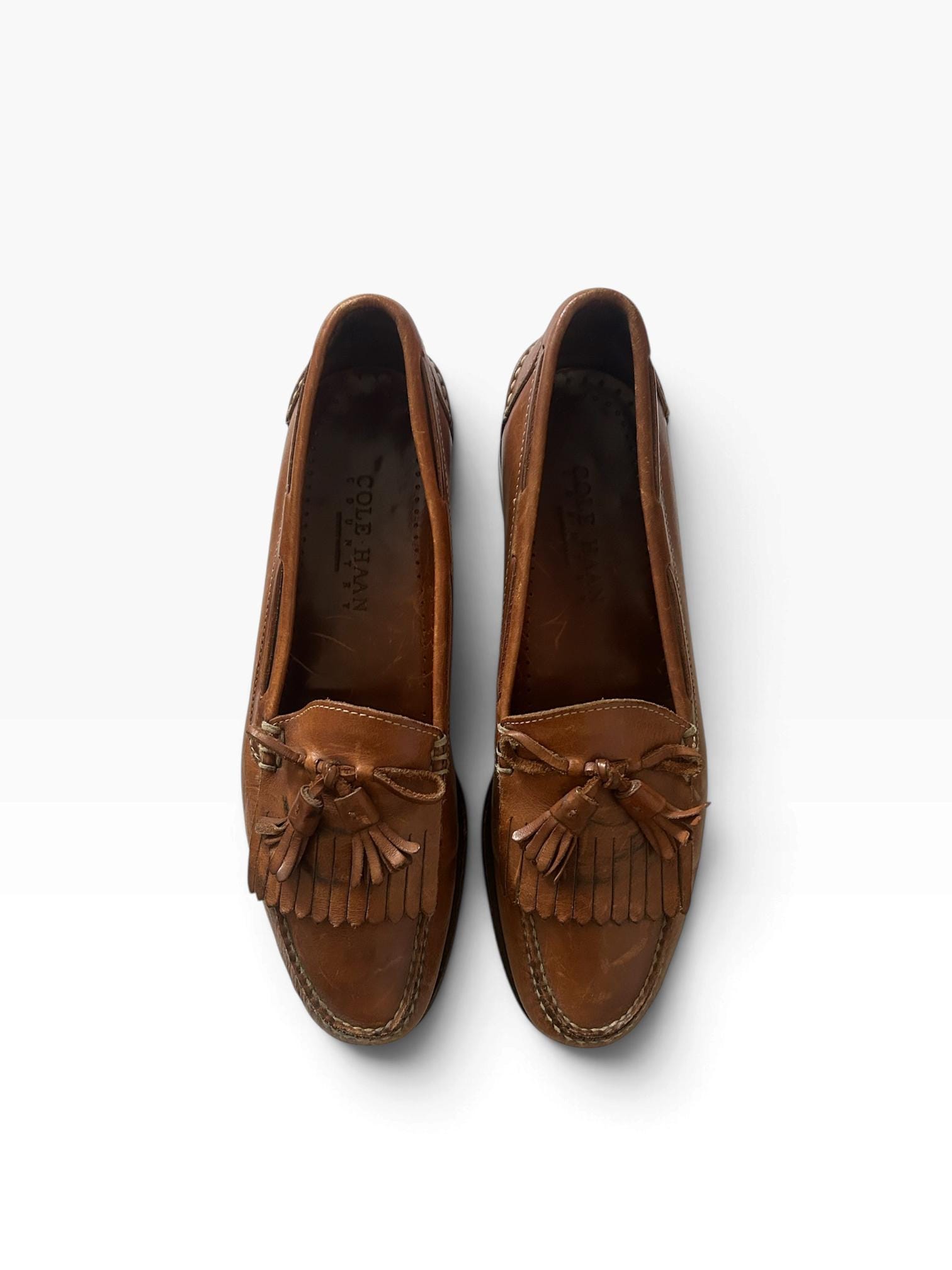 Vintage Womens Tassel Loafer Brown - Etsy