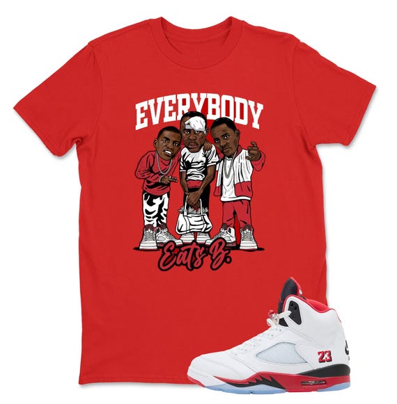 jordan 5 fire red clothes