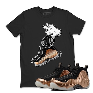 Cartoon Hands Sneaker Tees - Air Foamposite One Metallic Copper, Air Foamposite One Copper Matching Shirt, Sneaker Match, Best Gift, Present