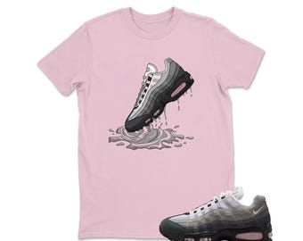Air Max 95 Pink Foam Black White OG Big Bubble T Shirt Match Dripping Shoe , Best Gift ,Adults & Kid, Hoodie , Sweatshirt