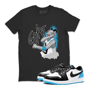 Screaming Goat Unisex Tees - Air Jordan 1 Powder Blue, Shirt To Match Sneaker, Sneaker Match, Best Gift, Present, Jordan 3s Sneaker Tee