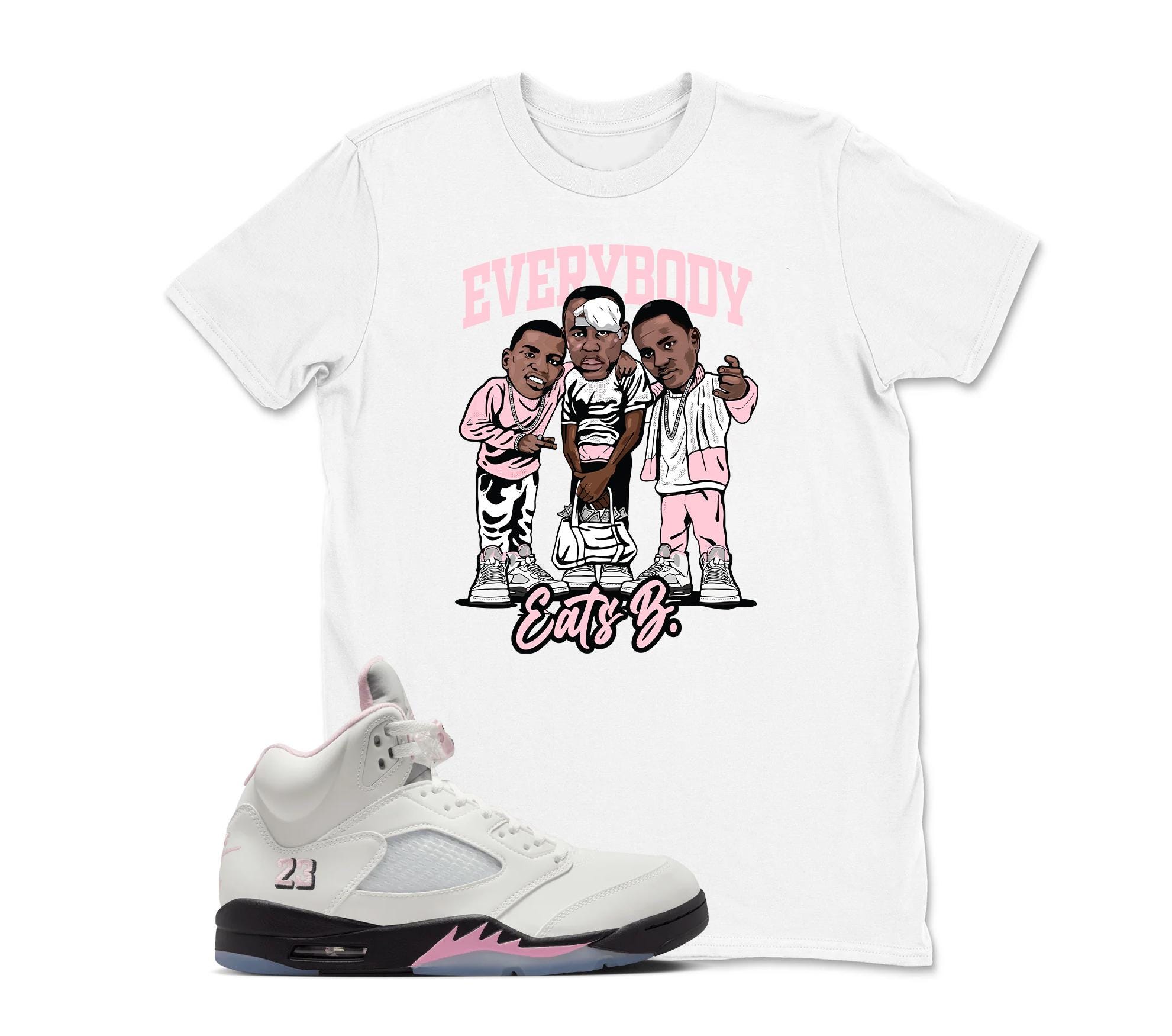 pink and yellow jordan shirt