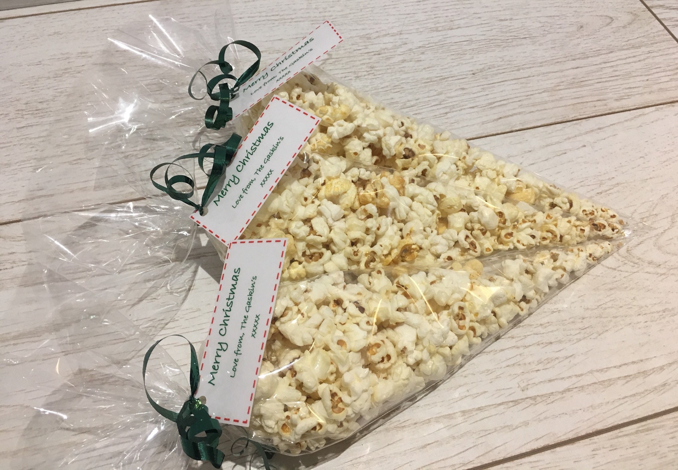 Popcorn favours x5 christmas gifts personalised gifts Etsy