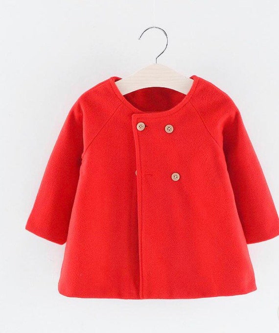 baby girl red coat