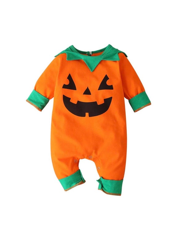 Baby Pumpkin Halloween Outfit Baby Pumpkin Romper My First - Etsy UK