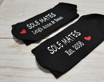 Personalised socks valentines gift for him, Anniversary socks- wedding gift Socks - Adult Socks - Couple Socks - Socks for Husband.