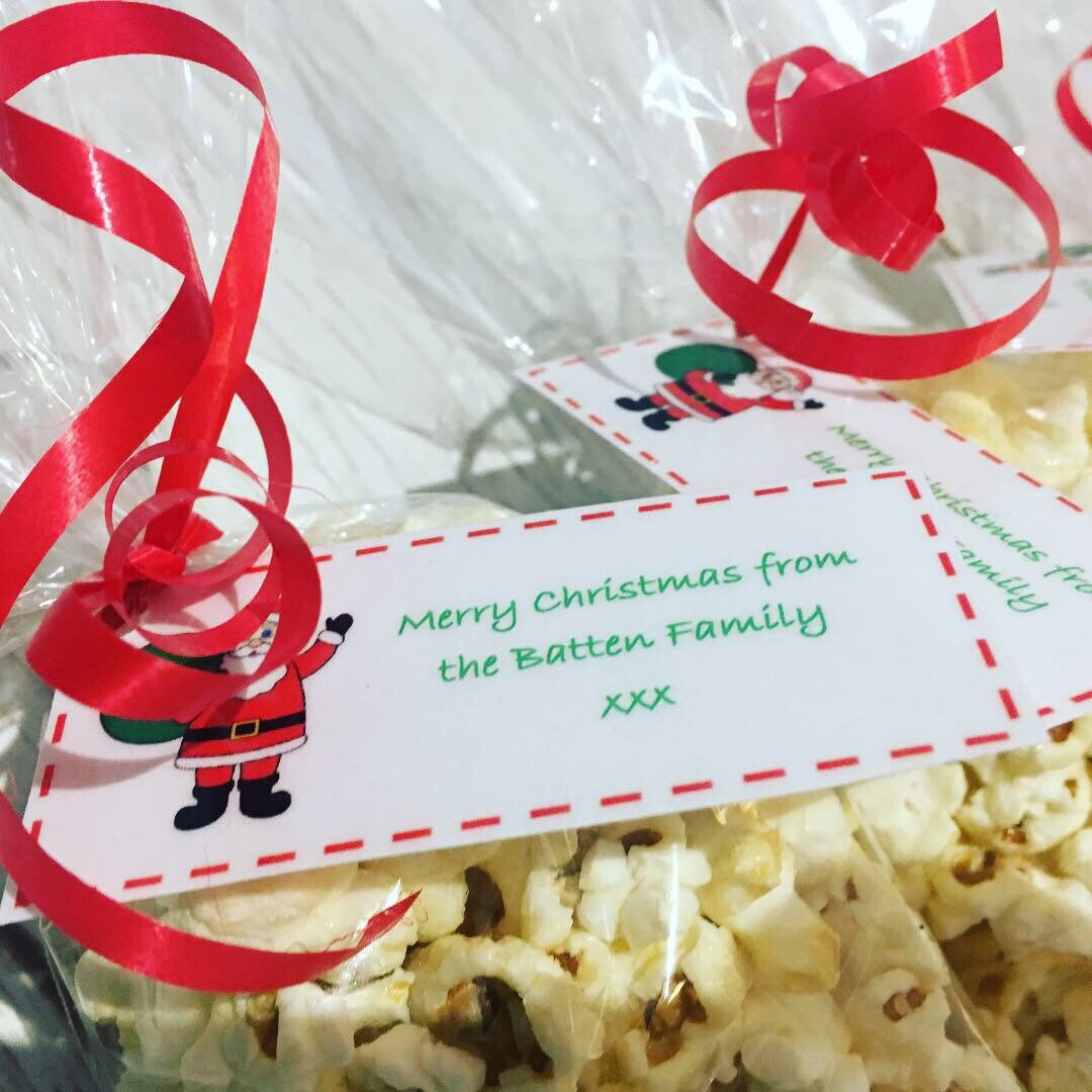 Popcorn favours x5 christmas gifts personalised gifts | Etsy