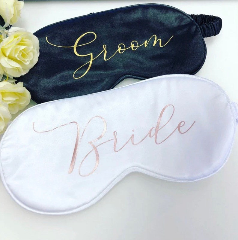 Personalised satin eye masks girls night sleepover party bridal party hen party Eye masks bridesmaid gift birthday party spa image 4