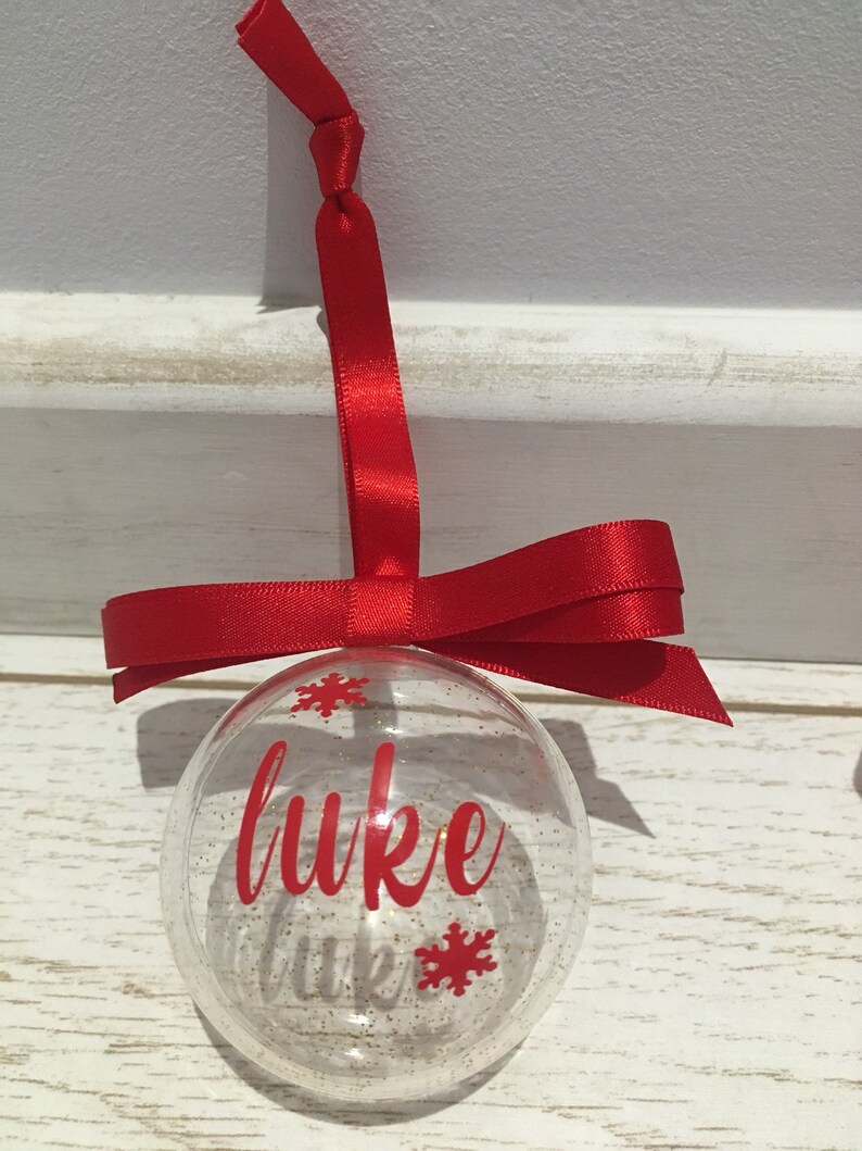 Personalised Christmas Baubles My First Christmas Bauble Etsy
