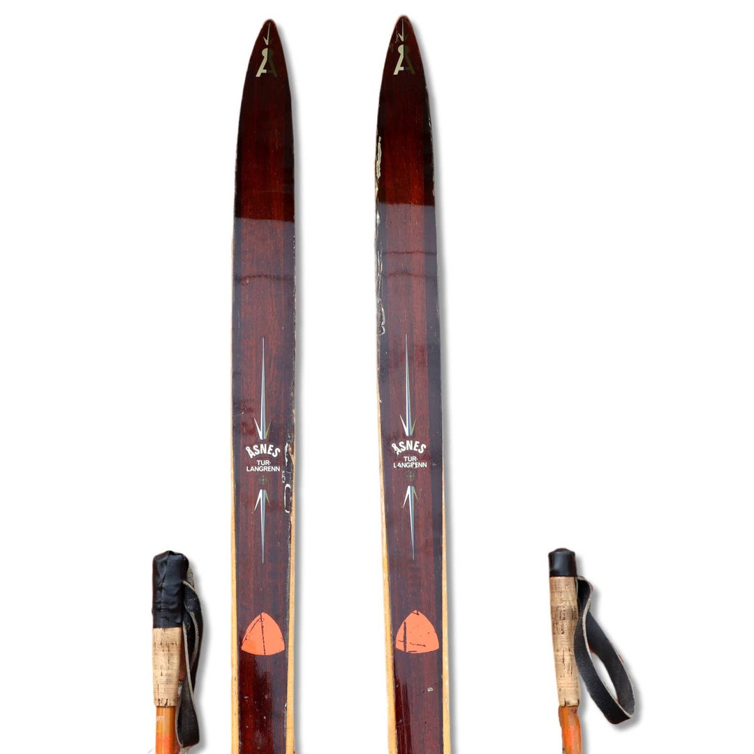 1970's Asnes Hickory Turlangrenn Cross Country Skis 180cm Etsy