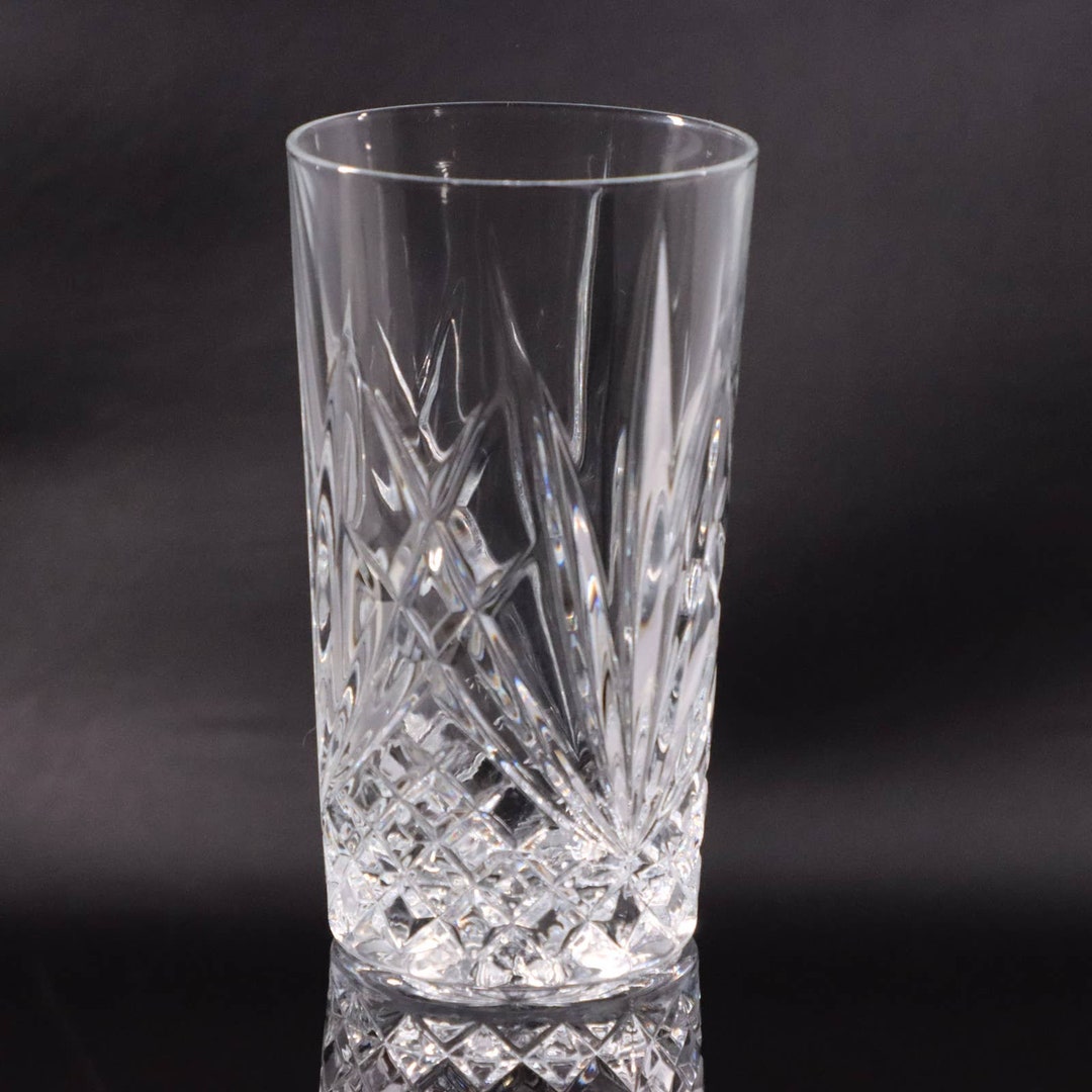 Crystal Highball Glass Tumbler 5 1/2 12oz Fan and Criss Etsy