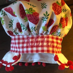 Strawberry shortcake bonnet/hat