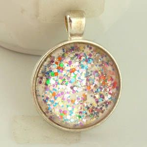 Pendant Silver Colorful 25 mm