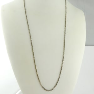 Chain necklace bronze brass 70cm