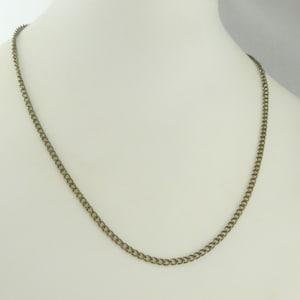 Chain necklace bronze brass antique vintage 45cm