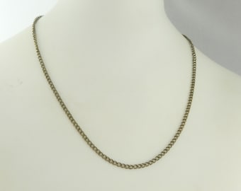 Chain necklace bronze brass antique vintage 45cm
