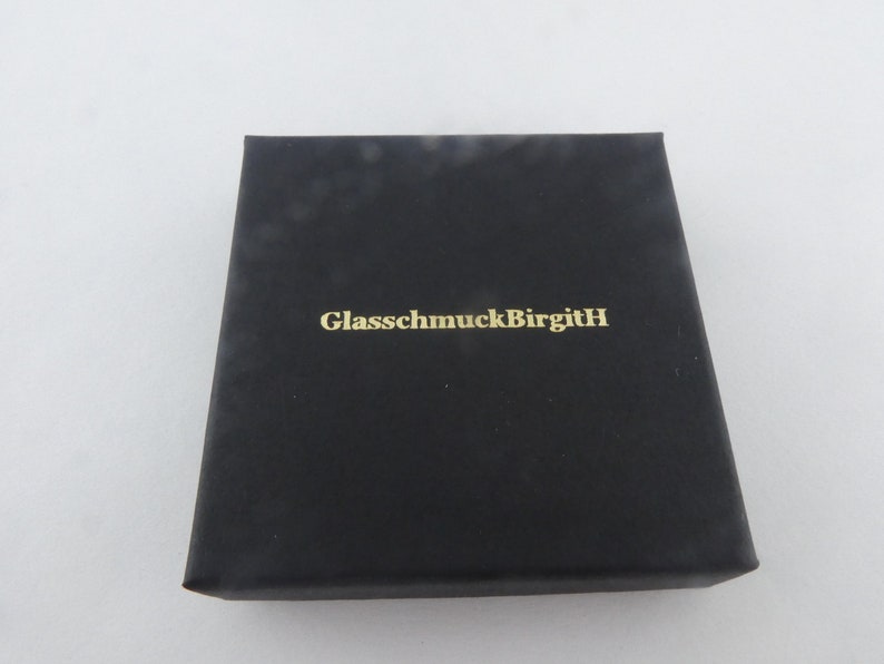Armband Silber Blau Crackle Crash Glasperlen minimalistisch 84mm,Muttertagsgeschenk Bild 4