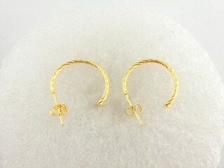 Senteria Orecchini A Cerchio Grosso Placcato Oro 14K | Cerchi Tondi Cavi Da 25-50 Mm, Leggeri, Con Perno In Argento 925, Ipoallergenici, Regalo Donna