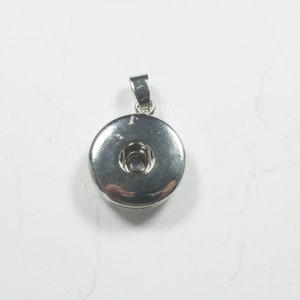 Pendant silver push button,changing jewelery,change jewelry,interchangeable image 4