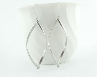 earrings silver drop teardrop stainless steel,wedding earrings,gift,sister