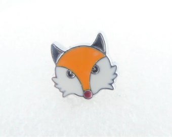 push button fox small 12mm,ring,necklace,bracelet,chain