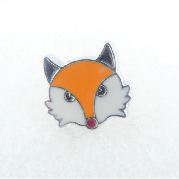 push button fox small 12mm,ring,necklace,bracelet,chain